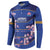 Custom Japan Rugby Button Sweatshirt Go Brave Blossoms - Wonder Print Shop