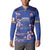 Custom Japan Rugby Button Sweatshirt Go Brave Blossoms - Wonder Print Shop