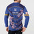 Custom Japan Rugby Button Sweatshirt Go Brave Blossoms - Wonder Print Shop