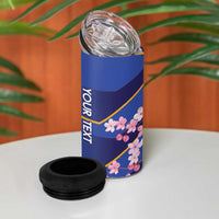Custom Japan Rugby 4 in 1 Can Cooler Tumbler Go Brave Blossoms - Wonder Print Shop