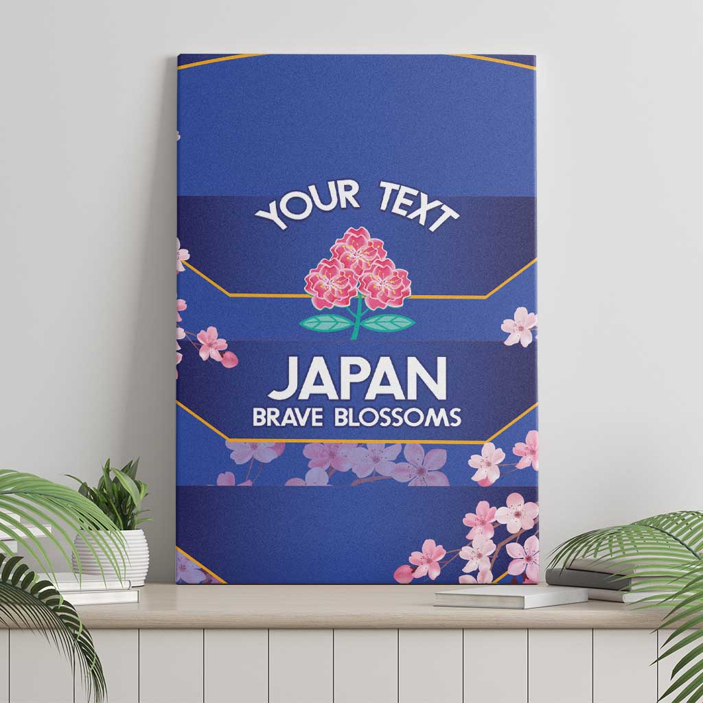 Custom Japan Rugby Canvas Wall Art Go Brave Blossoms - Wonder Print Shop