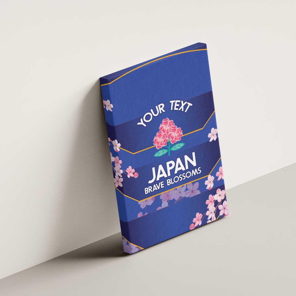 Custom Japan Rugby Canvas Wall Art Go Brave Blossoms - Wonder Print Shop