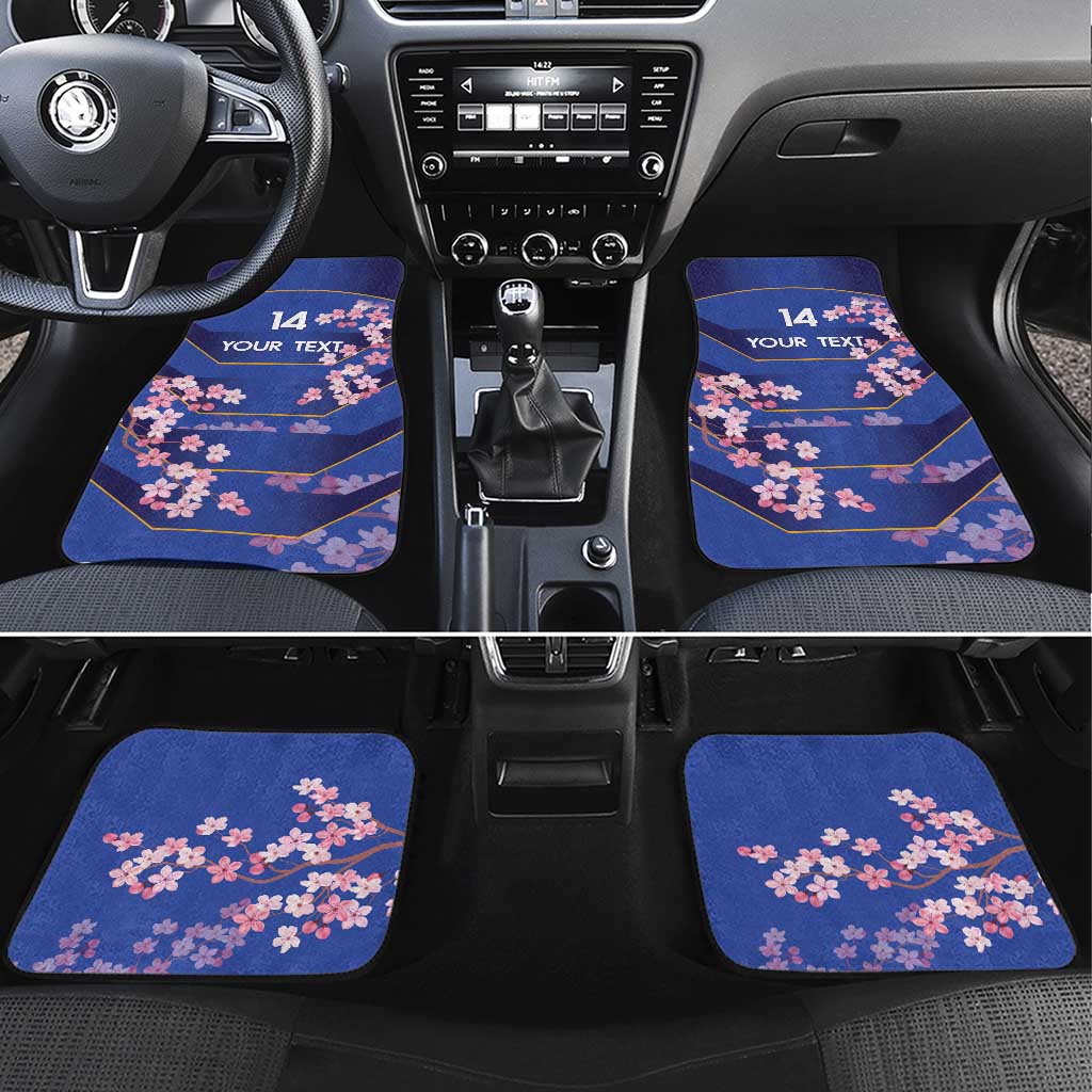 Custom Japan Rugby Car Mats Go Brave Blossoms - Wonder Print Shop