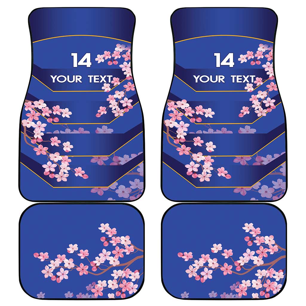 Custom Japan Rugby Car Mats Go Brave Blossoms - Wonder Print Shop
