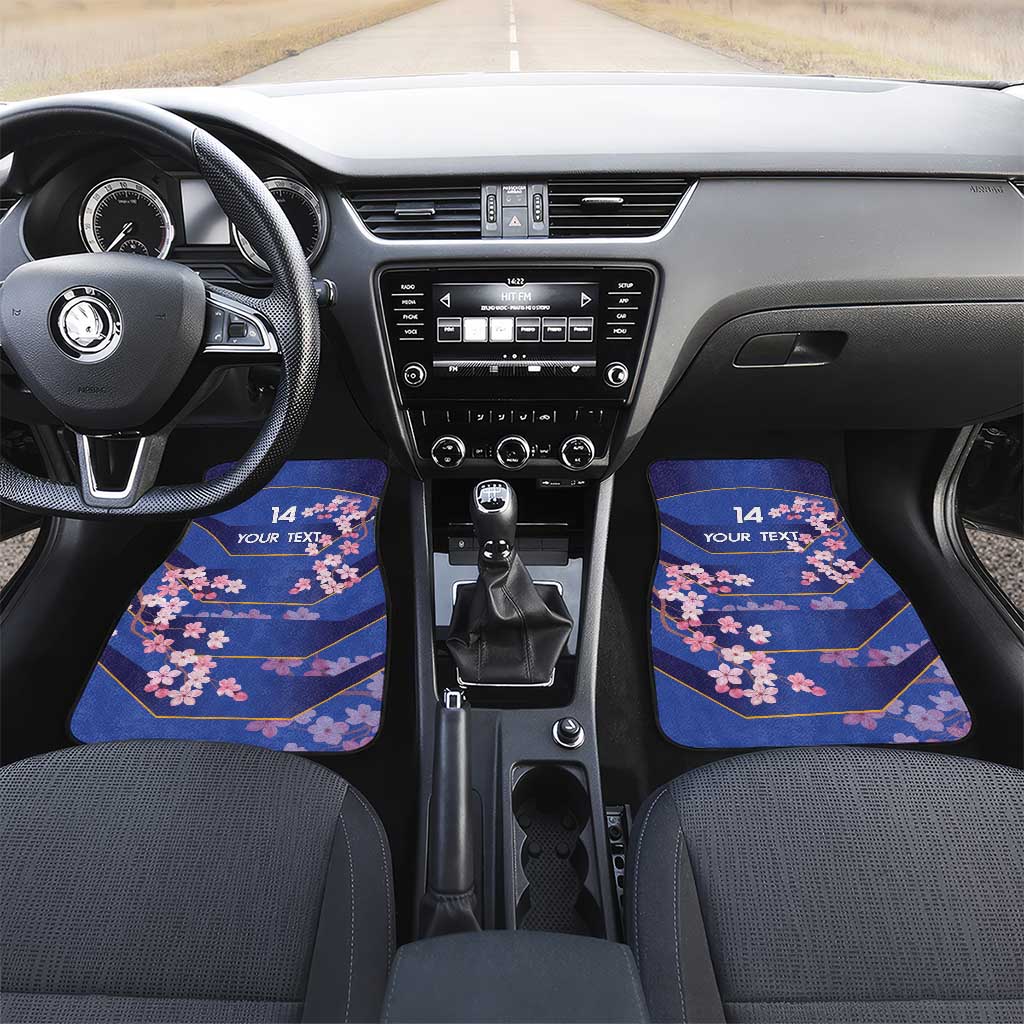Custom Japan Rugby Car Mats Go Brave Blossoms - Wonder Print Shop
