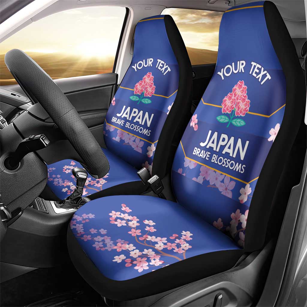 Custom Japan Rugby Car Seat Cover Go Brave Blossoms - Wonder Print Shop