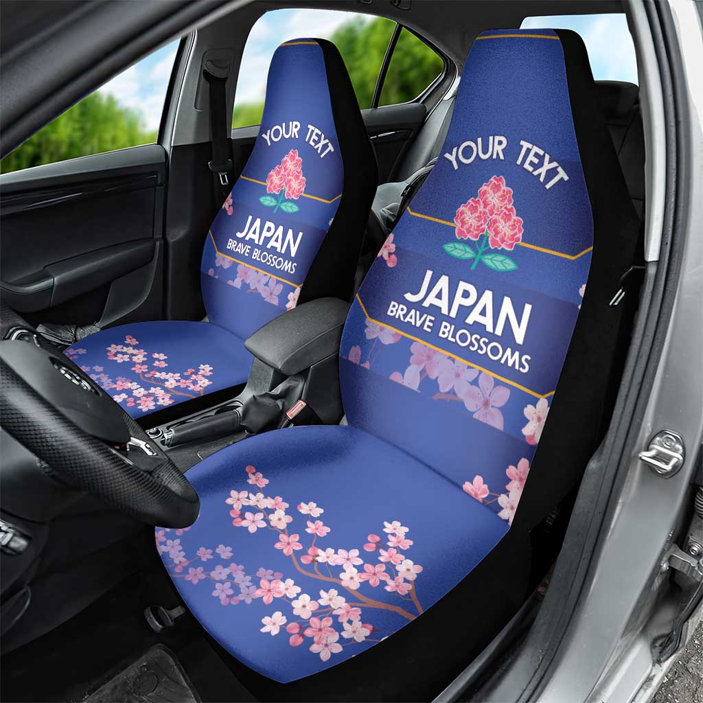 Custom Japan Rugby Car Seat Cover Go Brave Blossoms - Wonder Print Shop