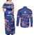 Custom Japan Rugby Couples Matching Off Shoulder Maxi Dress and Long Sleeve Button Shirt Go Brave Blossoms - Wonder Print Shop