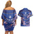 Custom Japan Rugby Couples Matching Off Shoulder Short Dress and Hawaiian Shirt Go Brave Blossoms - Wonder Print Shop