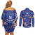 Custom Japan Rugby Couples Matching Off Shoulder Short Dress and Long Sleeve Button Shirt Go Brave Blossoms - Wonder Print Shop