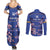Custom Japan Rugby Couples Matching Summer Maxi Dress and Long Sleeve Button Shirt Go Brave Blossoms - Wonder Print Shop