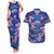 Custom Japan Rugby Couples Matching Tank Maxi Dress and Hawaiian Shirt Go Brave Blossoms - Wonder Print Shop