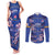 Custom Japan Rugby Couples Matching Tank Maxi Dress and Long Sleeve Button Shirt Go Brave Blossoms - Wonder Print Shop