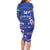 Custom Japan Rugby Family Matching Long Sleeve Bodycon Dress and Hawaiian Shirt Go Brave Blossoms - Wonder Print Shop