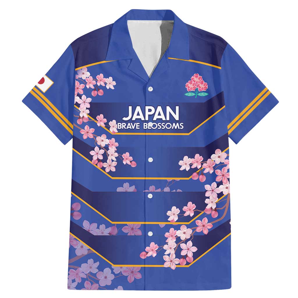 Custom Japan Rugby Family Matching Mermaid Dress and Hawaiian Shirt Go Brave Blossoms - Wonder Print Shop