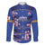 Custom Japan Rugby Family Matching Off The Shoulder Long Sleeve Dress and Hawaiian Shirt Go Brave Blossoms - Wonder Print Shop