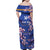 Custom Japan Rugby Family Matching Off Shoulder Maxi Dress and Hawaiian Shirt Go Brave Blossoms - Wonder Print Shop