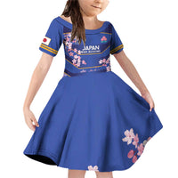 Custom Japan Rugby Family Matching Off Shoulder Short Dress and Hawaiian Shirt Go Brave Blossoms - Wonder Print Shop