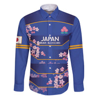Custom Japan Rugby Family Matching Off Shoulder Short Dress and Hawaiian Shirt Go Brave Blossoms - Wonder Print Shop