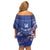 Custom Japan Rugby Family Matching Off Shoulder Short Dress and Hawaiian Shirt Go Brave Blossoms - Wonder Print Shop