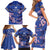 Custom Japan Rugby Family Matching Short Sleeve Bodycon Dress and Hawaiian Shirt Go Brave Blossoms - Wonder Print Shop
