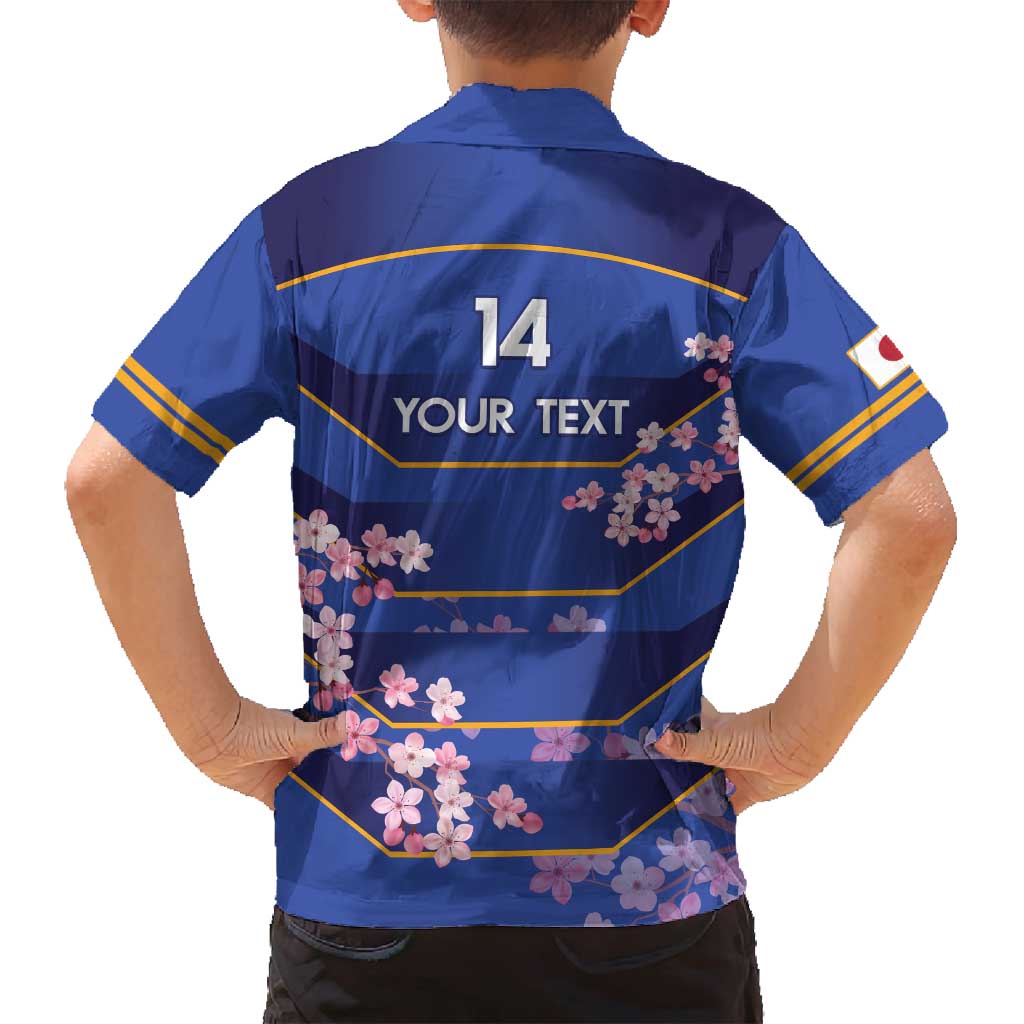 Custom Japan Rugby Family Matching Summer Maxi Dress and Hawaiian Shirt Go Brave Blossoms - Wonder Print Shop