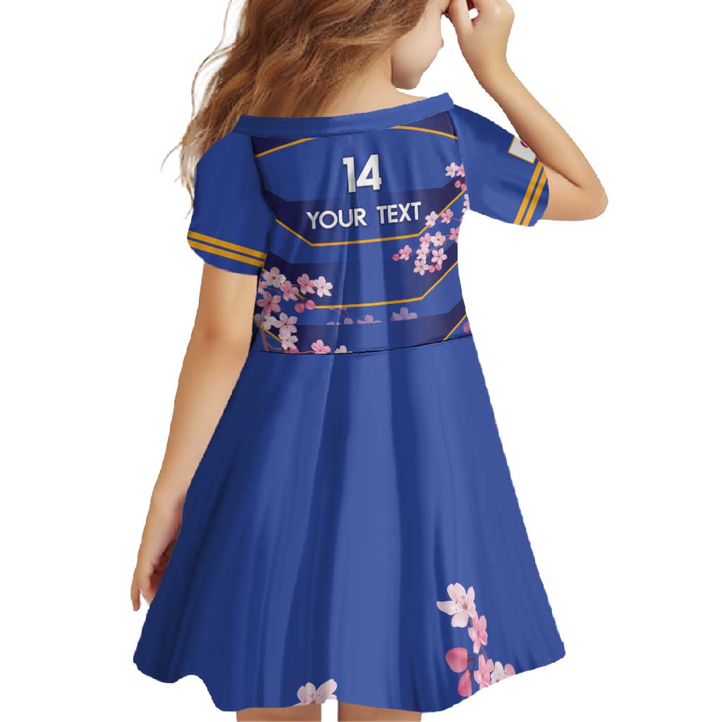 Custom Japan Rugby Family Matching Summer Maxi Dress and Hawaiian Shirt Go Brave Blossoms - Wonder Print Shop