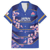 Custom Japan Rugby Family Matching Summer Maxi Dress and Hawaiian Shirt Go Brave Blossoms - Wonder Print Shop