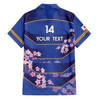 Custom Japan Rugby Family Matching Summer Maxi Dress and Hawaiian Shirt Go Brave Blossoms - Wonder Print Shop