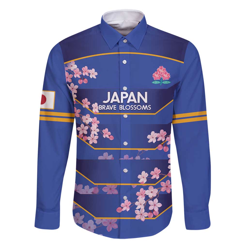 Custom Japan Rugby Family Matching Summer Maxi Dress and Hawaiian Shirt Go Brave Blossoms - Wonder Print Shop