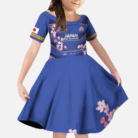 Custom Japan Rugby Family Matching Tank Maxi Dress and Hawaiian Shirt Go Brave Blossoms - Wonder Print Shop