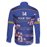 Custom Japan Rugby Family Matching Tank Maxi Dress and Hawaiian Shirt Go Brave Blossoms - Wonder Print Shop