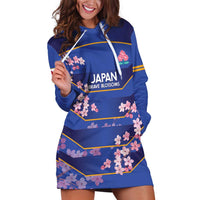 Custom Japan Rugby Hoodie Dress Go Brave Blossoms - Wonder Print Shop