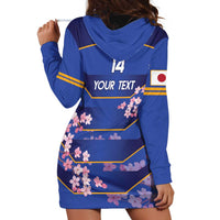 Custom Japan Rugby Hoodie Dress Go Brave Blossoms - Wonder Print Shop