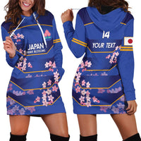 Custom Japan Rugby Hoodie Dress Go Brave Blossoms - Wonder Print Shop