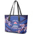 Custom Japan Rugby Leather Tote Bag Go Brave Blossoms - Wonder Print Shop