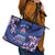 Custom Japan Rugby Leather Tote Bag Go Brave Blossoms - Wonder Print Shop