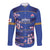 Custom Japan Rugby Long Sleeve Button Shirt Go Brave Blossoms - Wonder Print Shop