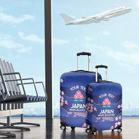 Custom Japan Rugby Luggage Cover Go Brave Blossoms - Wonder Print Shop