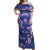 Custom Japan Rugby Off Shoulder Maxi Dress Go Brave Blossoms - Wonder Print Shop