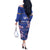 Custom Japan Rugby Off The Shoulder Long Sleeve Dress Go Brave Blossoms - Wonder Print Shop
