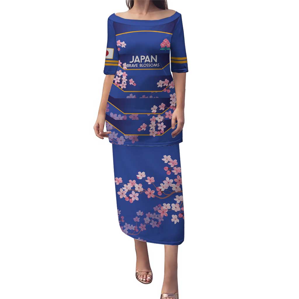 Custom Japan Rugby Puletasi Go Brave Blossoms - Wonder Print Shop