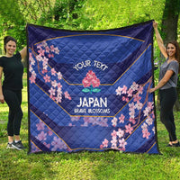Custom Japan Rugby Quilt Go Brave Blossoms - Wonder Print Shop