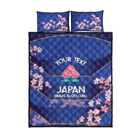 Custom Japan Rugby Quilt Bed Set Go Brave Blossoms - Wonder Print Shop