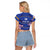 Custom Japan Rugby Raglan Cropped T Shirt Go Brave Blossoms - Wonder Print Shop