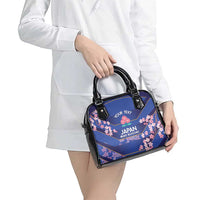 Custom Japan Rugby Shoulder Handbag Go Brave Blossoms
