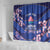 Custom Japan Rugby Shower Curtain Go Brave Blossoms