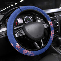 Japan Rugby Steering Wheel Cover Go Brave Blossoms - Wonder Print Shop