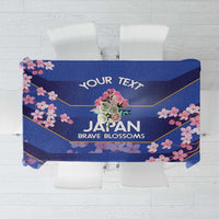 Custom Japan Rugby Tablecloth Go Brave Blossoms - Wonder Print Shop