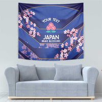 Custom Japan Rugby Tapestry Go Brave Blossoms - Wonder Print Shop